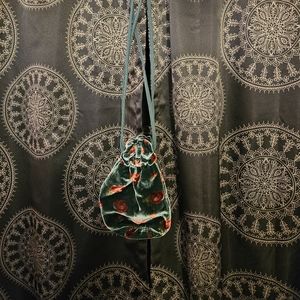 LOFT velvet pouch purse
